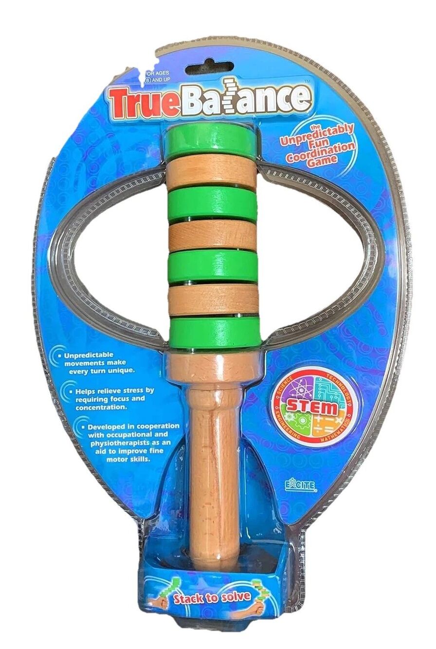 TrueBalance Coordination Game Balance Wood Toy for Adults and Kids STEM - New